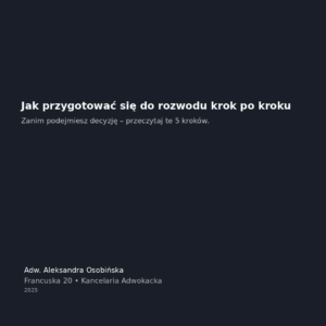 poradnik jak się rozwieść krok po kroku